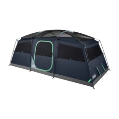 Coleman Sunlodge™ 10-Person Camping Tent, Blue Nights 17 Coleman Sunlodge™ 10-Person Camping Tent, Blue Nights -Outdoor camping equipment-Coleman 10P20CABIN20CONVENTIONAL Blue20Nights 2 Front Angle Fly20Off Windows20Up 1