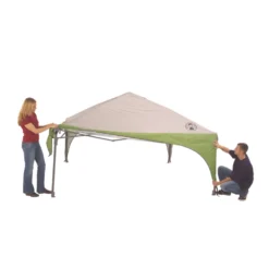 Coleman 10 X 10 Canopy Sun Shelter With Instant Setup -Outdoor camping equipment-Coleman 2000023970 setup 2