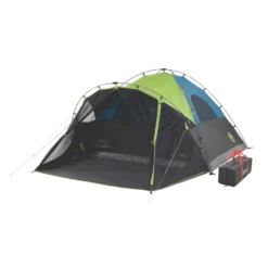 Coleman 6-Person Dark Room Fast Pitch Dome Tent With Screen Room -Outdoor camping equipment-Coleman 2000024290 coleman darkroom tent 6person angle203