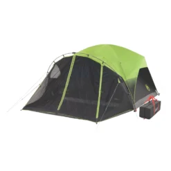 Coleman 6-Person Dark Room Fast Pitch Dome Tent With Screen Room -Outdoor camping equipment-Coleman 2000024290 coleman darkroom tent 6person angle204