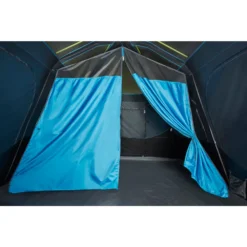 Coleman 10-Person Dark Room Instant Cabin Tent With Rainfly -Outdoor camping equipment-Coleman 2000032730 coleman dark room tent 10p room divider green turquoise detail 1