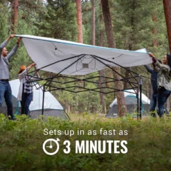 Coleman OneSource™ 10 X 10 Canopy Shelter With LED Lighting & Rechargeable Battery -Outdoor camping equipment-Coleman 2000035460 OneSource ATF 6 1