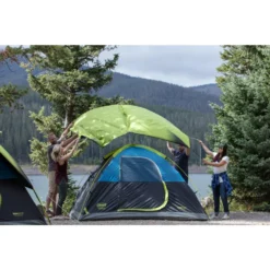 Coleman 4-Person Dark Room Sundome Tent -Outdoor camping equipment-Coleman 2018 Montana 455 Lifestyle