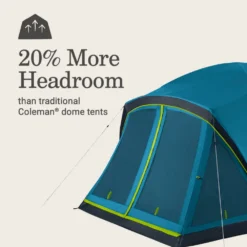 Coleman Skydome™ 6-Person Screen Room Camping Tent With Dark Room™ Technology -Outdoor camping equipment-Coleman 2155647 ATF5