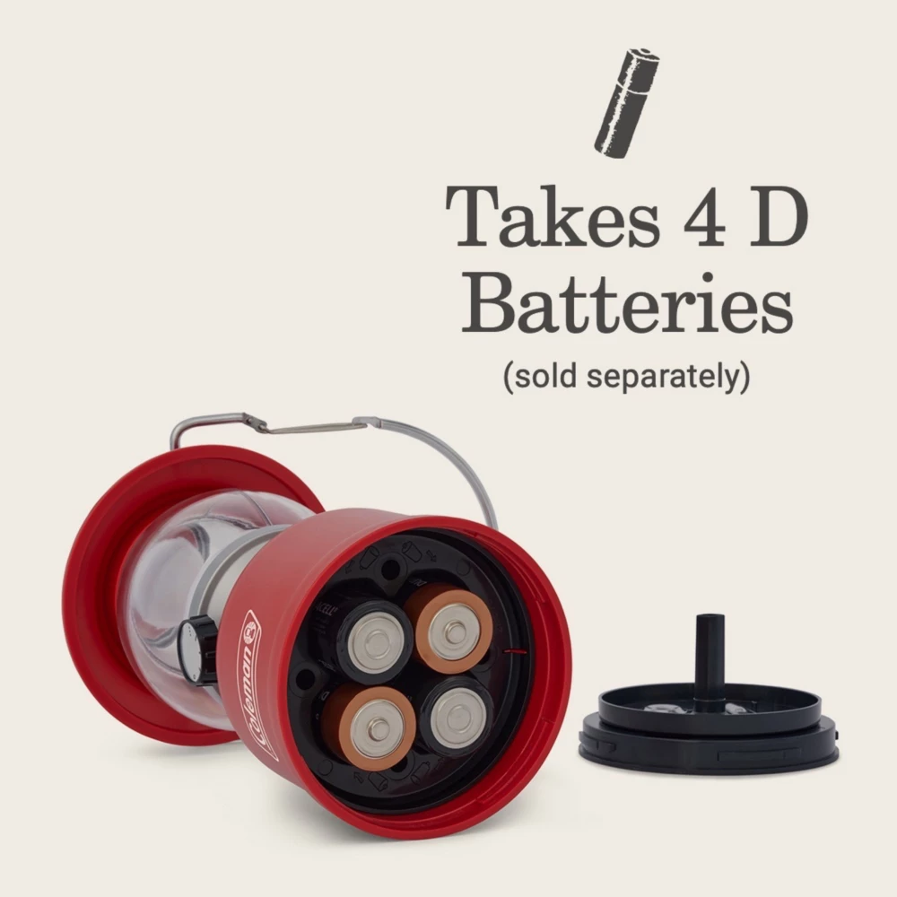 Coleman Classic 500 Lumens LED Lantern, Red 8 Coleman Classic 500 Lumens LED Lantern, Red - Image 6