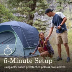 Coleman Skydome™ 4-Person Camping Tent With LED Lighting -Outdoor camping equipment-Coleman 2155787 ATF3 1