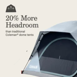 Coleman Skydome™ 4-Person Camping Tent With LED Lighting -Outdoor camping equipment-Coleman 2155787 ATF4
