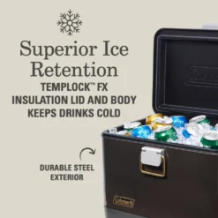 Coleman 1900 Collection™ 20-Quart Steel Belted® Cooler 11 Coleman 1900 Collection™ 20-Quart Steel Belted® Cooler -Outdoor camping equipment-Coleman 2156043 1900Collection 20QT Cooler ATF3