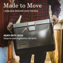 Coleman 1900 Collection™ 20-Quart Steel Belted® Cooler 13 Coleman 1900 Collection™ 20-Quart Steel Belted® Cooler -Outdoor camping equipment-Coleman 2156043 1900Collection 20QT Cooler ATF5