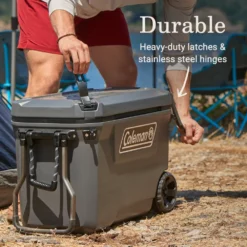 Coleman Convoy™ Series 65-Quart Cooler With Wheels -Outdoor camping equipment-Coleman 2156115 ATF4