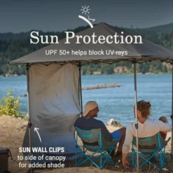 Coleman OASIS™ Lite 7 X 7 Canopy With Sun Wall 11 Coleman OASIS™ Lite 7 X 7 Canopy With Sun Wall -Outdoor camping equipment-Coleman 2156416 OasisLite7x7CanopySunWallBlack ATF4