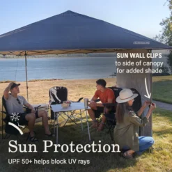 Coleman OASIS™ Lite 10 X 10 Canopy With Sun Wall 11 Coleman OASIS™ Lite 10 X 10 Canopy With Sun Wall -Outdoor camping equipment-Coleman 2156421 OasisLite10x10CanopySunWallBlack ATF4