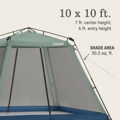 Coleman Skylodge™ 10 X 10 Instant Screen Canopy Tent -Outdoor camping equipment-Coleman 2156423 ShelterSkylodgeScreenhouse 10x10 ATF6