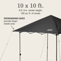 Coleman OASIS™ Lite 10 X 10 Canopy -Outdoor camping equipment-Coleman 2156429 OasisLite10x10CanopyBlack ATF5