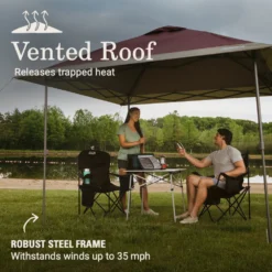 Coleman OASIS™ 10 X 10 Canopy -Outdoor camping equipment-Coleman 2157495 Oasis10x10CanopyBlackberry ATF4