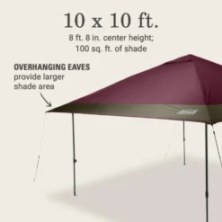 Coleman OASIS™ 10 X 10 Canopy -Outdoor camping equipment-Coleman 2157495 Oasis10x10CanopyBlackberry ATF6