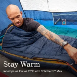 Coleman Big Bay™ 20° Big & Tall Contour Sleeping Bag -Outdoor camping equipment-Coleman 2158165 ATF3