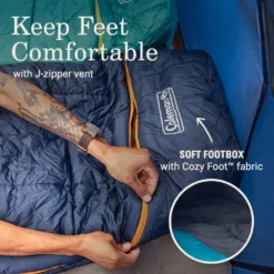 Coleman Big Bay™ 20° Big & Tall Contour Sleeping Bag -Outdoor camping equipment-Coleman 2158165 ATF6