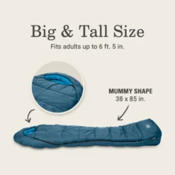Coleman Tidelands™ 30° Big & Tall Mummy Sleeping Bag 13 Coleman Tidelands™ 30° Big & Tall Mummy Sleeping Bag -Outdoor camping equipment-Coleman 2158169 ATF5