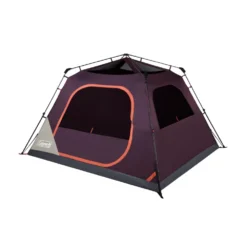 Coleman Skylodge™ 6-Person Instant Camping Tent, Blackberry 16 Coleman Skylodge™ 6-Person Instant Camping Tent, Blackberry -Outdoor camping equipment-Coleman 6P CbnInstnt Blckbrry 2 FrontAngleRight FlyOff