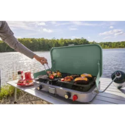 Coleman Cascade™ Stove Grill & Griddle Accessory -Outdoor camping equipment-Coleman Cascade 3in1 Stove PPN HickoryMoss 2157356 Var2 0002 1