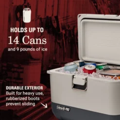 Coleman® Pro 17-Quart Hard Cooler -Outdoor camping equipment-Coleman ColemanPro 17QT HardCooler ATF4