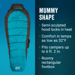 Coleman OneSource™ Heated Sleeping Bag & Rechargeable Battery -Outdoor camping equipment-Coleman Coleman 2000037151 OneSource HeatedSleepingBag ATF5