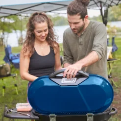 Coleman RoadTrip® X-Cursion 2 Burner Propane Gas Portable Grill -Outdoor camping equipment-Coleman Coleman 2000037242 X CursionGrill Blue ATF8
