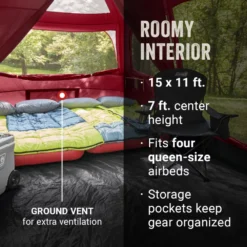 Coleman Skylodge™ 12-Person Camping Tent, Blackberry -Outdoor camping equipment-Coleman Coleman 2000037534 Skylodge 12P ATF6