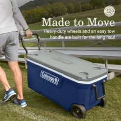 Coleman 316 Series™ 100-Quart Wheeled Cooler 11 Coleman 316 Series™ 100-Quart Wheeled Cooler -Outdoor camping equipment-Coleman Coleman 316 100QuartWheeled Twilight ATF2