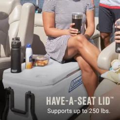 Coleman 316 Series™ 100-Quart Marine Wheeled Cooler -Outdoor camping equipment-Coleman Coleman 316 Series 100QT Marine ATF6