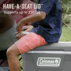 Coleman 316 Series™ 65-Quart Wheeled Cooler -Outdoor camping equipment-Coleman Coleman 316 Series 65QT Rock ATF6