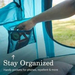 Coleman® Camp Burst™ 4-Person Camping Tent -Outdoor camping equipment-Coleman Coleman CampBurstTents 4P ScubaBlue ATF5