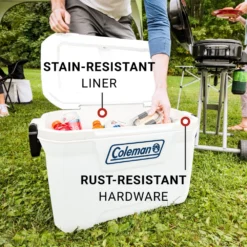 Coleman 316 Series™ 52-Quart Marine Hard Cooler 11 Coleman 316 Series™ 52-Quart Marine Hard Cooler -Outdoor camping equipment-Coleman Coleman MtLoganATF 52 QT Marine 04retouchedLid
