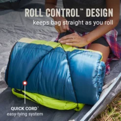 Coleman Kompact™ 40°F Big & Tall Contour Sleeping Bag 13 Coleman Kompact™ 40°F Big & Tall Contour Sleeping Bag -Outdoor camping equipment-Coleman Coleman SleepingBagContour40D Space ATF6