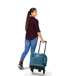 Coleman SPORTFLEX™ 42-Can Soft Cooler With Wheels, Ocean -Outdoor camping equipment-Coleman Coleman SoftCoolers 2000037632 Ocean InUse 0012 FINAL