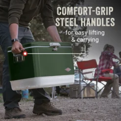 Coleman Vintage 54-Quart Steel Belted® Cooler -Outdoor camping equipment-Coleman Coleman SteelBelted VintageGreen ATF3