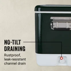 Coleman Vintage 54-Quart Steel Belted® Cooler -Outdoor camping equipment-Coleman Coleman SteelBelted VintageGreen ATF4