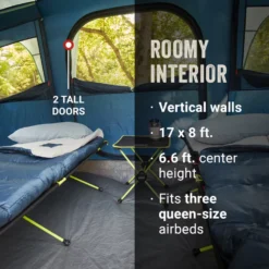 Coleman Sunlodge™ 10-Person Camping Tent, Blue Nights 12 Coleman Sunlodge™ 10-Person Camping Tent, Blue Nights -Outdoor camping equipment-Coleman Coleman Sunlodge 2000037536 10P BlueNights ATF3 2