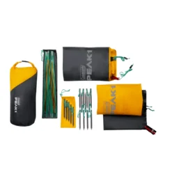 Coleman PEAK1™ 2-Person Backpacking Tent​ -Outdoor camping equipment-Coleman Peak1 BackpackingTent 2P Overhead Bag Contents 0003 v3